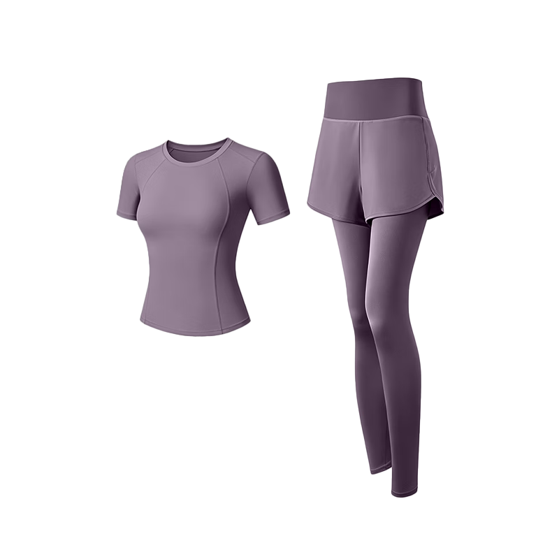 VICTORIATOURIST Women's Running Sports Set Professional Fitness Training Quick-Dry Slim High-Performance Yoga Compression Leggings