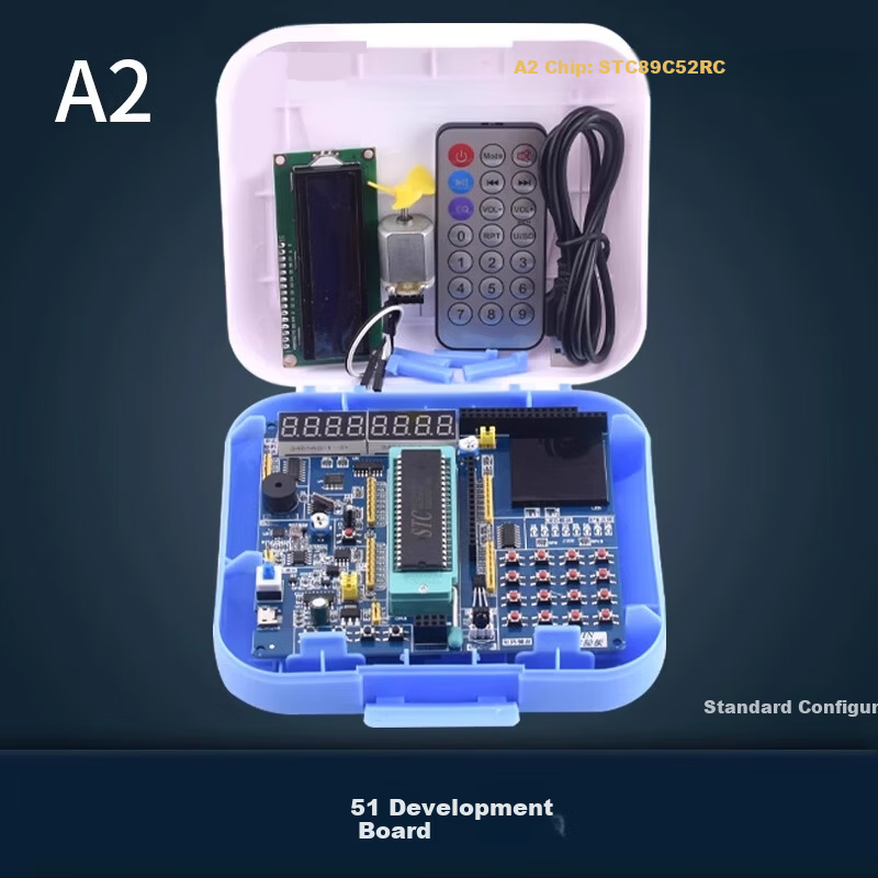 ZAVEA2 Standard Edition Puzhong 51 Single-Chip Microcontroller Learning Development Board C51 Microcontroller Jiangsu University 51 Microcontroller 89C52 Electronic DIY Beginner Learning Kit