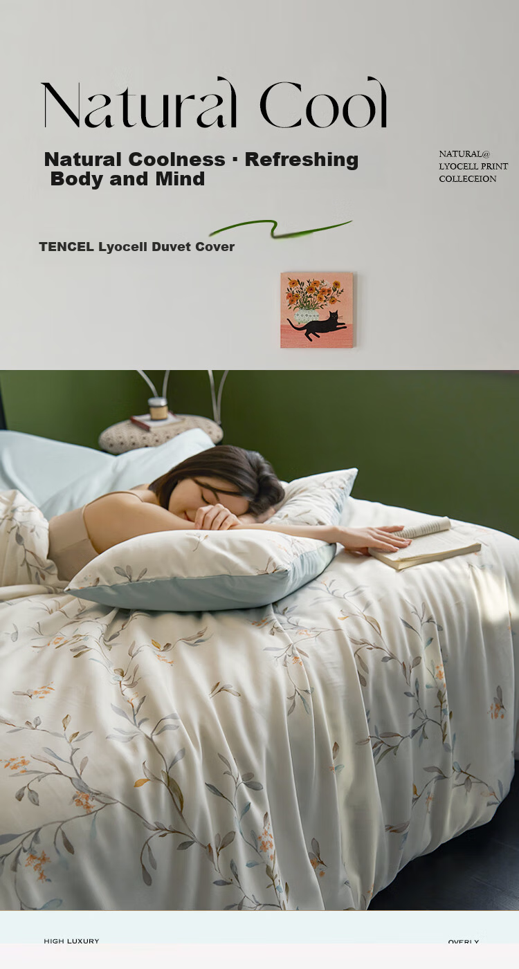 MUJI A-Class 60s 100% Cotton Duvet Cover Single Piece All Cotton Bedding Duvet Cover 200x230cm Twilight Gray 1