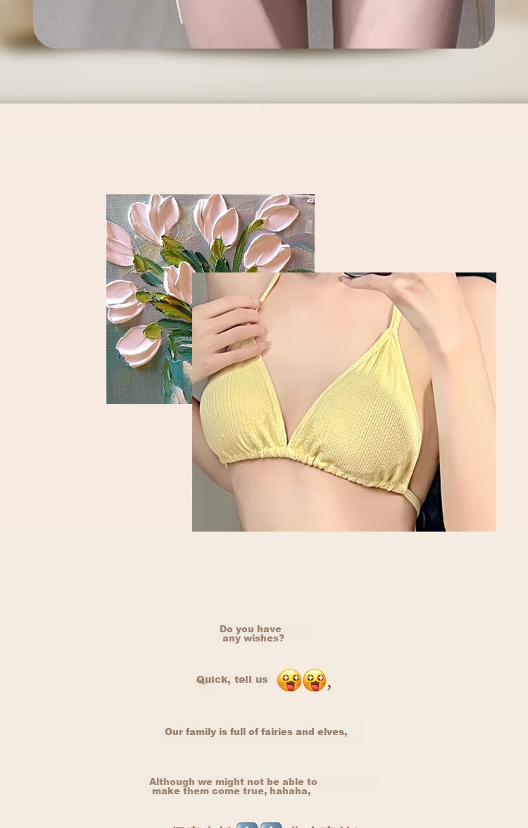 Modal Women's Swimwear Pure Sexy Bikini Three-Piece Set Sun Protection Star Cover-Up Push-Up Slimming 2025 New Hot Spring Swimsuit 2