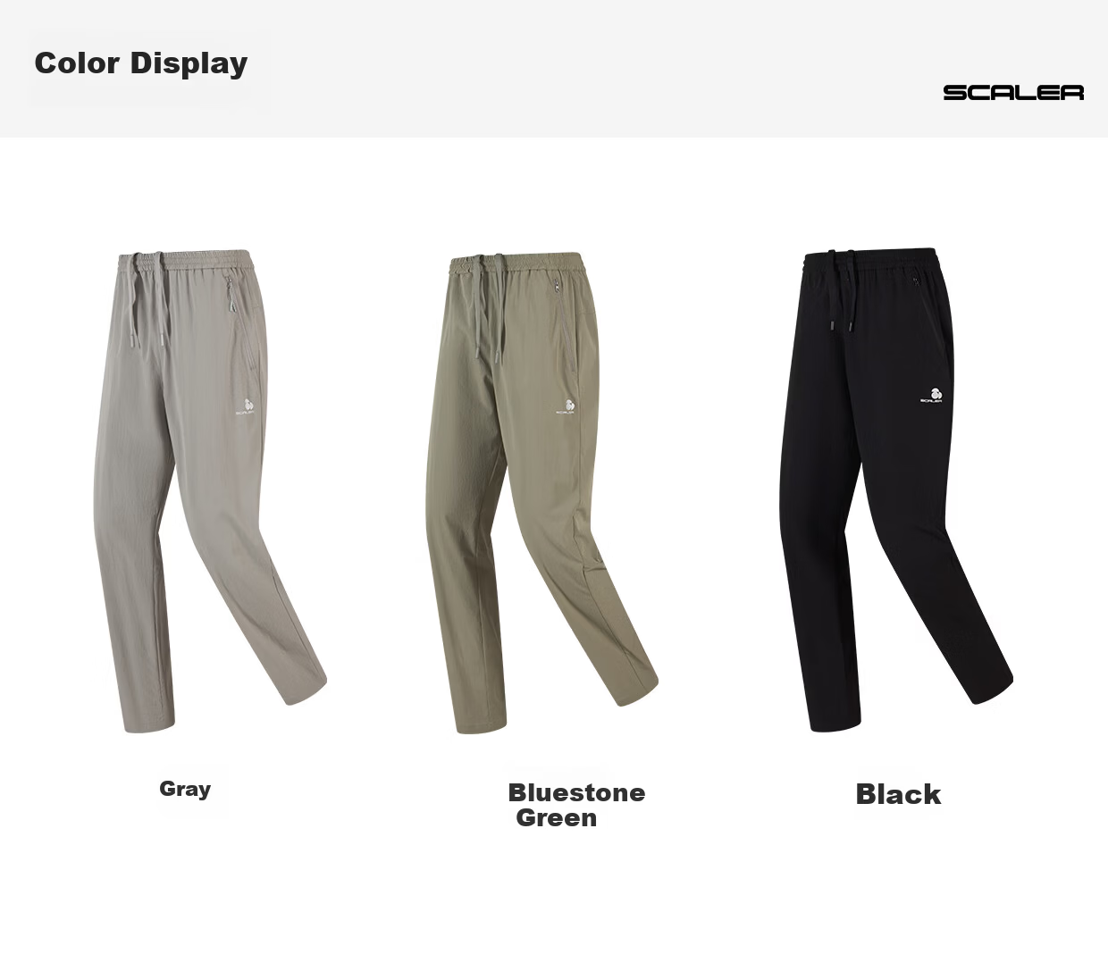 SCALER Quick-Dry Pants Unisex 2026 New Elastic Breathable Straight-Leg Durable Sports Casual Hiking Mountaineering Trousers 17