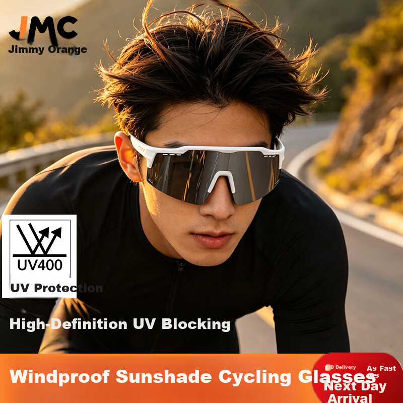 Jimmy Orange Cycling Goggles Day and Night Use Men’s HD Photochromic Windproof UV Sunglasses Women’s Outdoor Sports Sunglasses