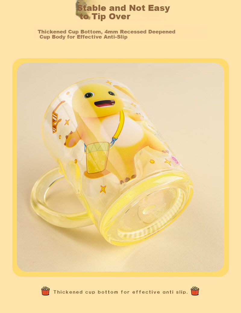 DEVAR Milk Dragon Children's Toothbrushing Cup Cute Rinse Cup for Babies Home Use Kindergarten Boys and Girls Toothbrush Holder 10