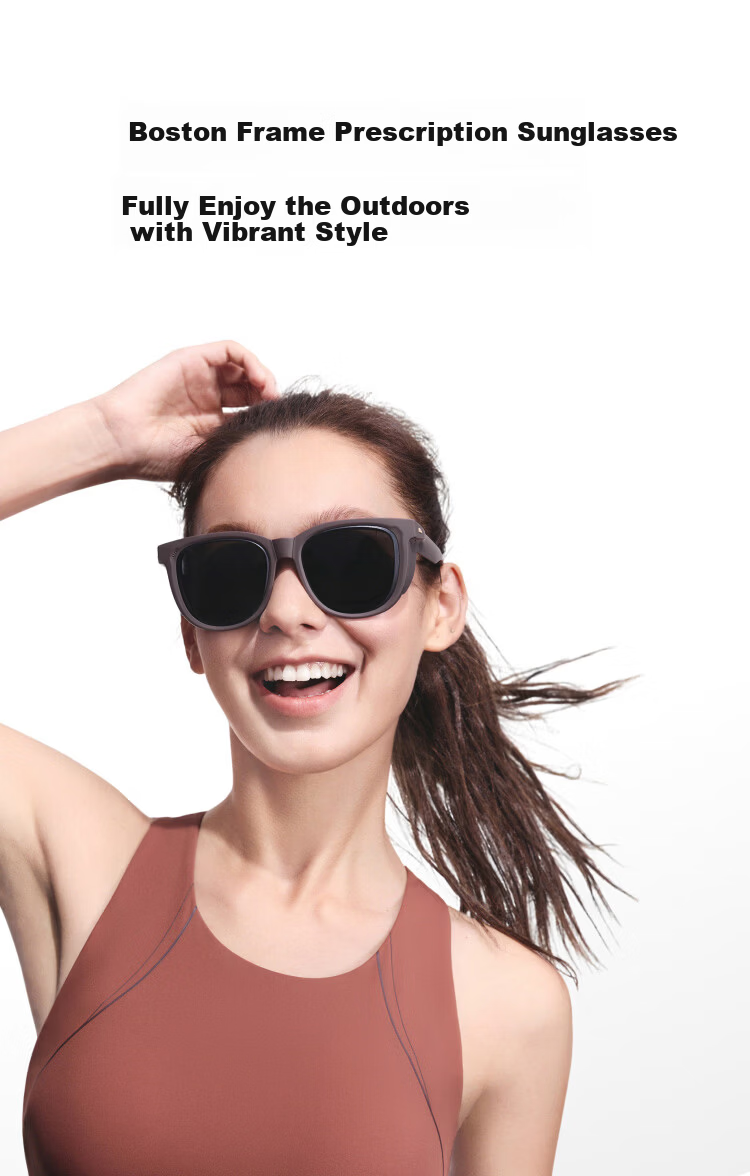 Beneunder Boston Sunglasses with Prescription Clip-On for Men and Women Outdoor Travel Driving Foldable Sunglasses FD006 15