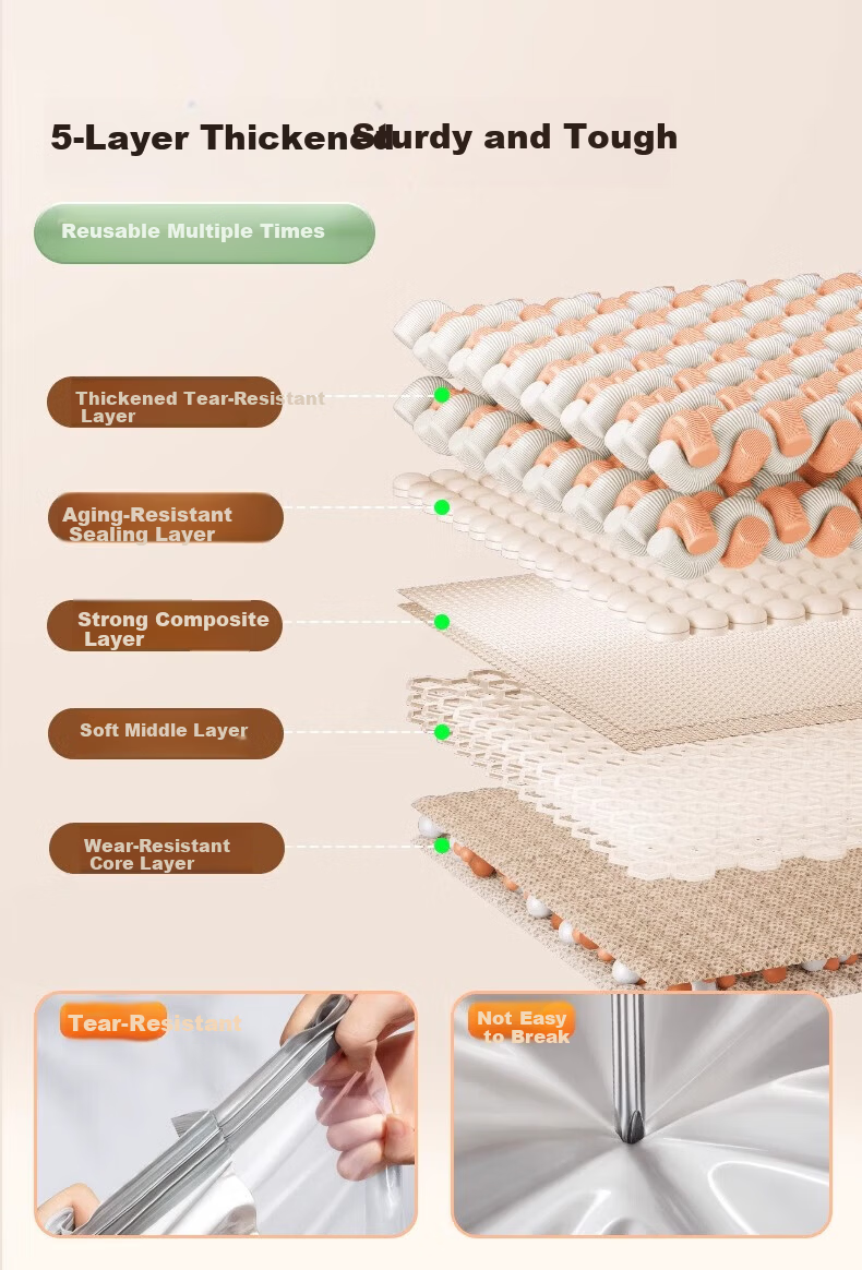 Onto Vacuum Compression Storage Bag for Quilts Clothes Down Jackets Sealed No-Pump Organizer Bag 13