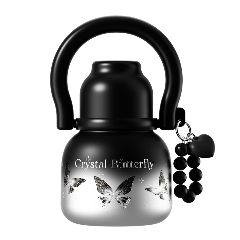 Shidajia Insulated Water Bottle for Women Large Capacity Stylish Portable Cup Crystal Butterfly Series Gift for Girlfriend