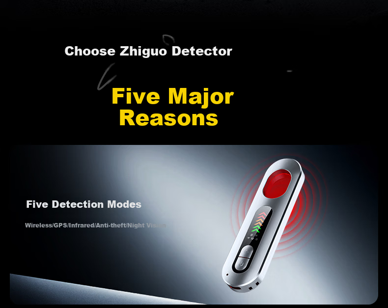 Zhiguozhe GPS Signal Detector Locator Hotel Camera Anti-Spy Detector Anti-Eavesdropping Detection Recording Device Vehicle Surveillance Investigation Hotel Use 17