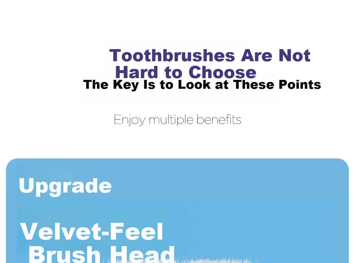 Canban Velvet Soft Bristle Toothbrush, Small Square Brush Head for Gum Protection, Dual-Color Couple Set, 4-Pack 2
