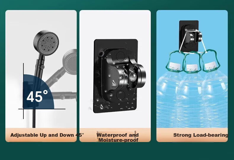 Baihan High-Pressure Shower Head Set with Powerful Water Flow, Filter, Multifunctional Handheld Bathroom Showerhead 20