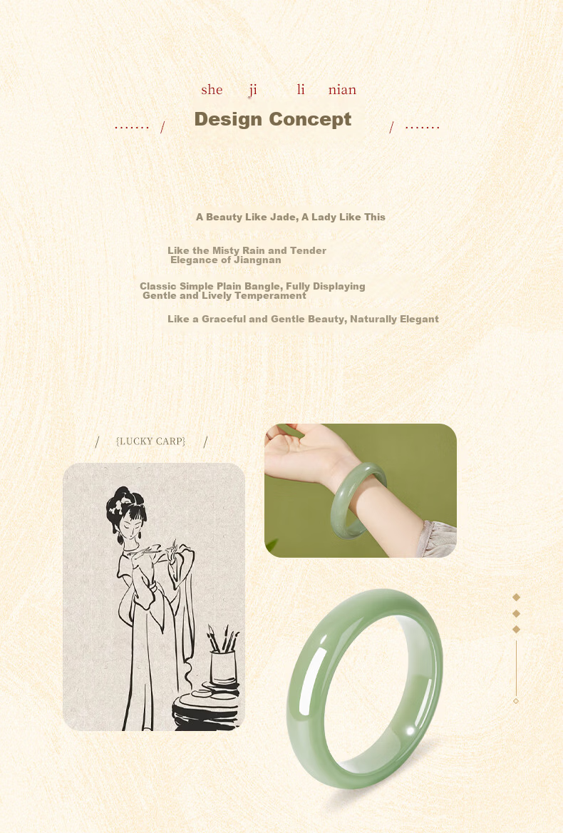Lao Feng Xiang Quartz Jade Bangle Women's Elegant Wide Green Jade Bracelet Birthday Anniversary Gift for Girlfriend Wife 3