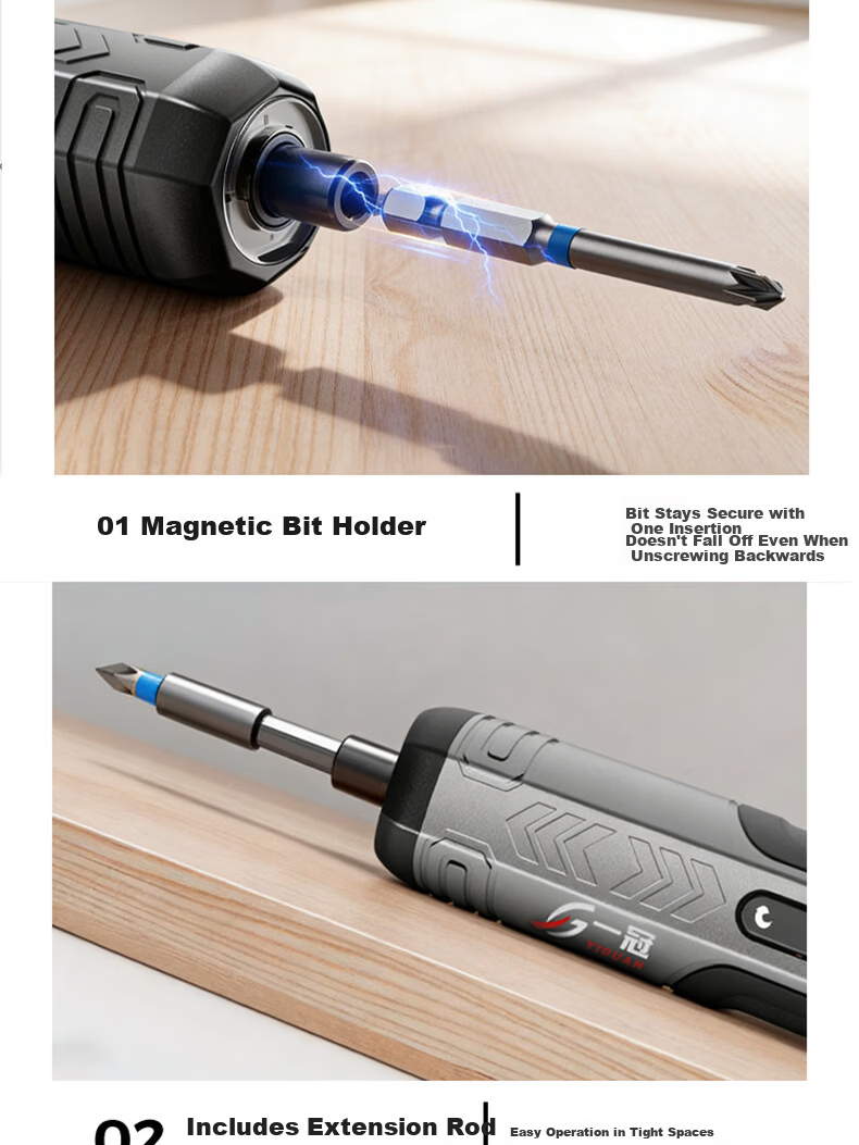 Yiguan Electric Screwdriver Rechargeable Mini Cordless Screwdriver DIY Electric Screwdriver Set for Home Use 20