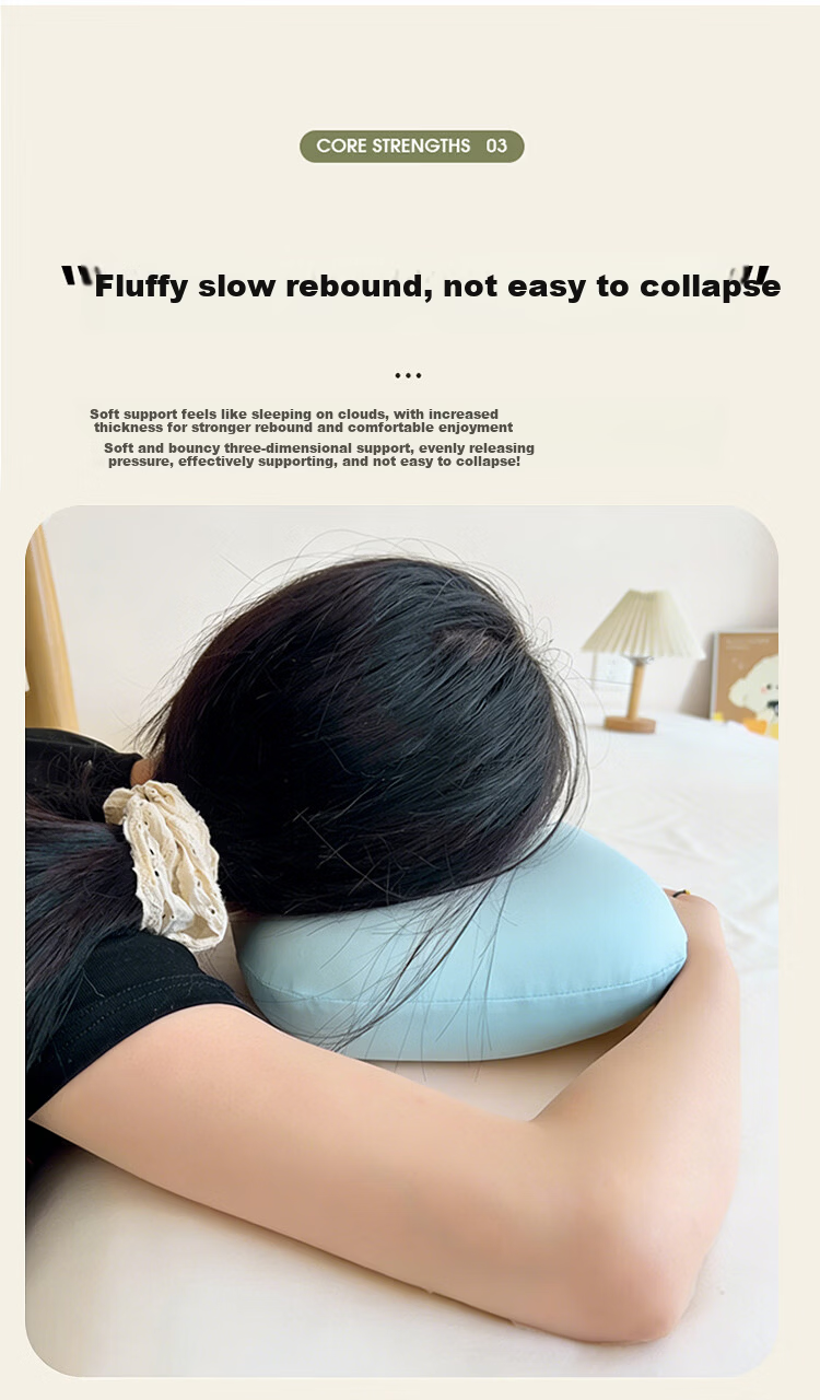 MINISO Multifunctional Pillow Office Nap Pillow Prone Sleeping Pillow Lumbar Support Student Nap Essential Portable Cushion 13