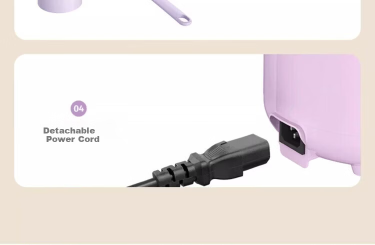 DAEWOO Low-Sugar Rice Cooker 1.2L Mini Small Electric Rice Cooker Smart Reservation Multifunctional Micro Pressure Single Meal FB23-DT Low-Sugar Version Purple 1.2L [Price Guarantee 618] 6