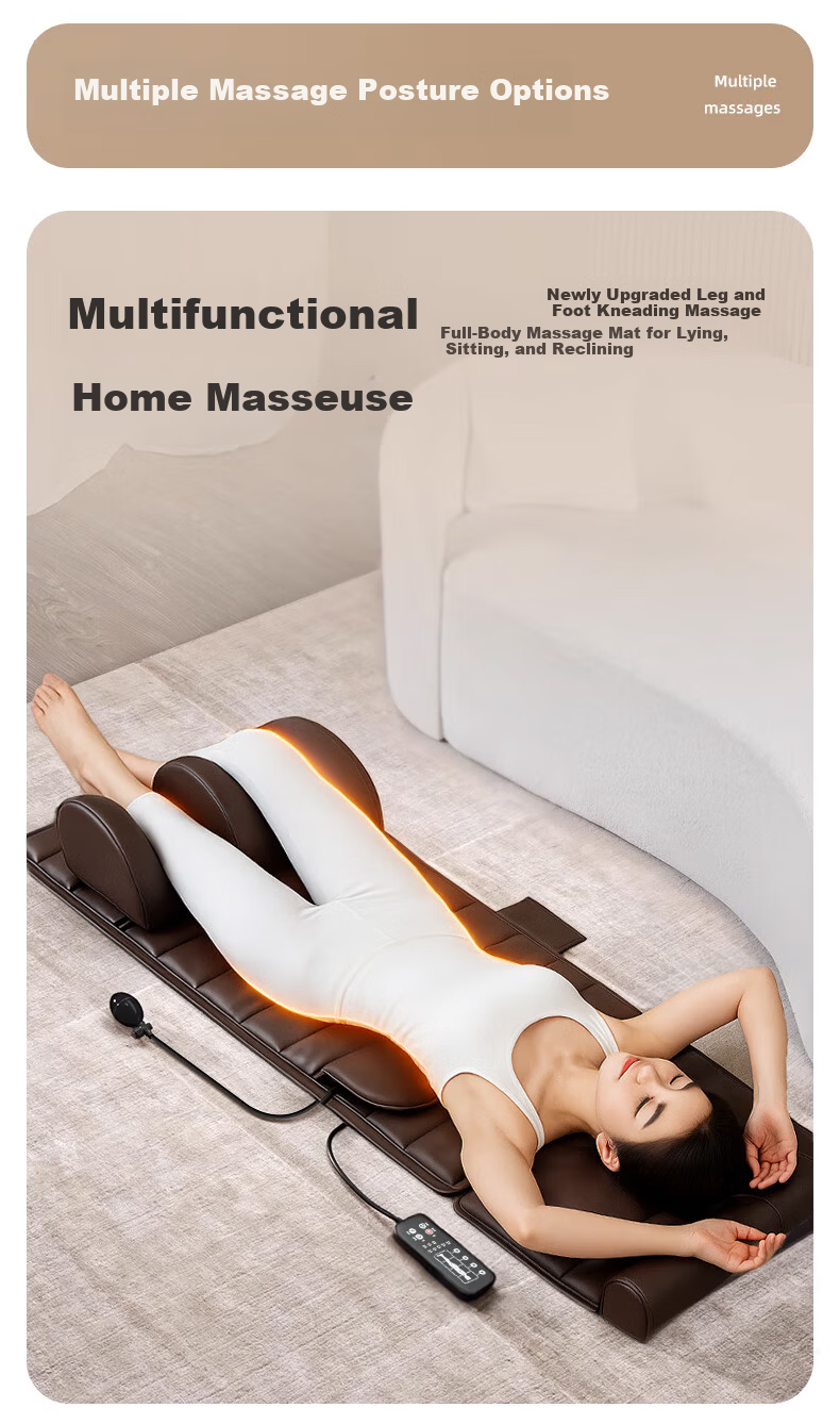AUX Fully Automatic Kneading Massage Cushion C12 (Upgraded 8-Disc Massage) Multifunctional Home Full-Body Recliner Massage Chair for Waist, Back, and Legs – Birthday Gift for Parents 5