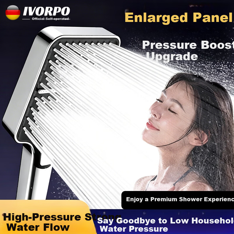 IVORPO [Germany] High-Pressure Shower Head Large Panel Multi-Function Overhead Shower Sprayer