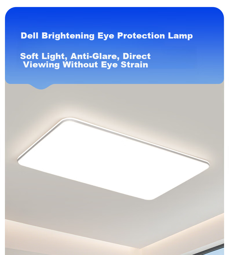 Dell Modern Minimalist Ceiling Light Ultra-Bright LED Eye-Care Living Room Bedroom Dining Lamp Zhongshan Lighting 14