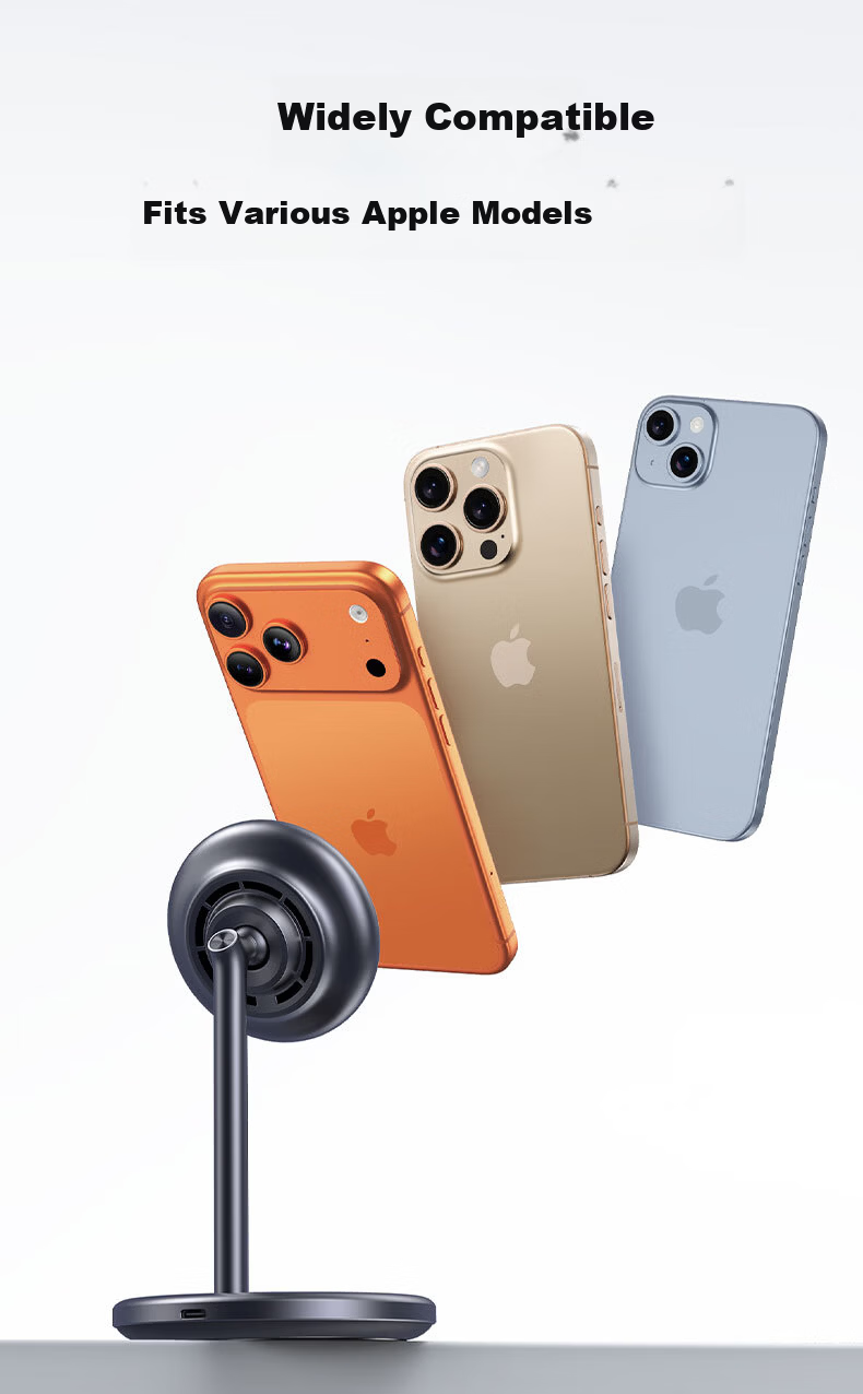 JD Jingzao 25W Wireless Magnetic 2-in-1 Charging Stand for iPhone 17 Pro Max and AirPods 7