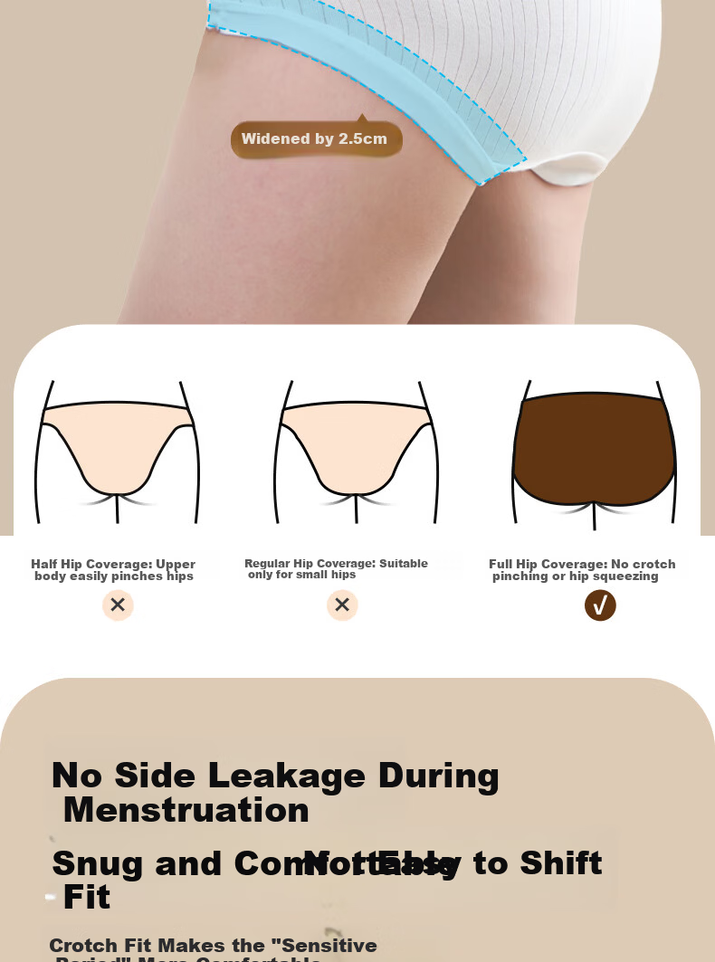 Junri Disposable Women's Underwear Milk Silk 10A Grade HPV Resistant Sterile Travel Portable Wash-Free Breathable Comfortable Underwear 10 Pieces 19