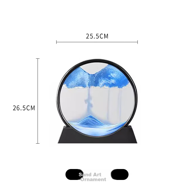 Craftsman Flower Language Flowing Sand Painting Ornament Stress Relief Hourglass Timer Practical Birthday Gift Handicraft Housewarming Moving Gift