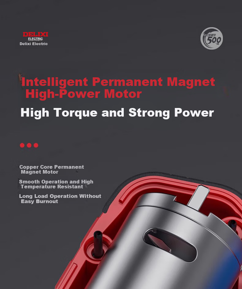 DELIXI ELECTRIC Cordless Electric Screwdriver Small Household Set Strong Magnetic Multi-Function Electric Screwdriver 10