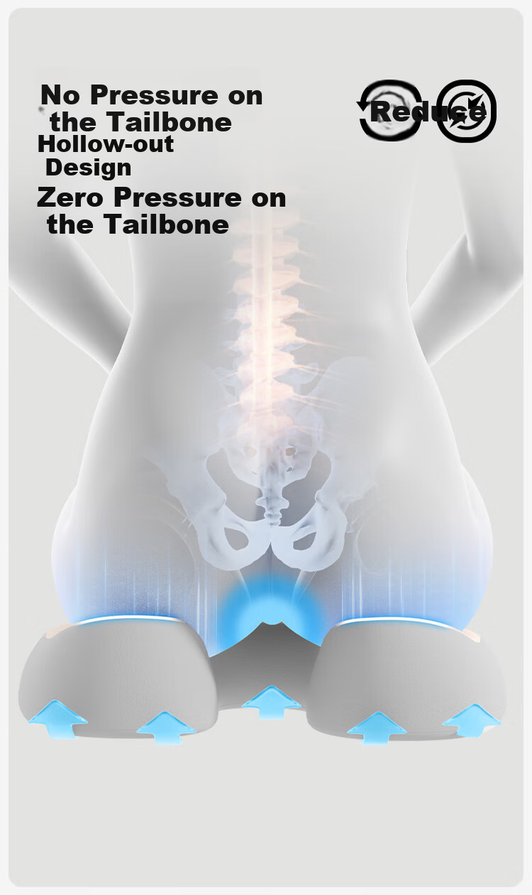 Nila Hemorrhoid Cushion Seat Pad Office Long Sitting Special Chair Cushion Postoperative Pressure Relief Butt Pad Anti-Hemorrhoid Seat Cushion 7