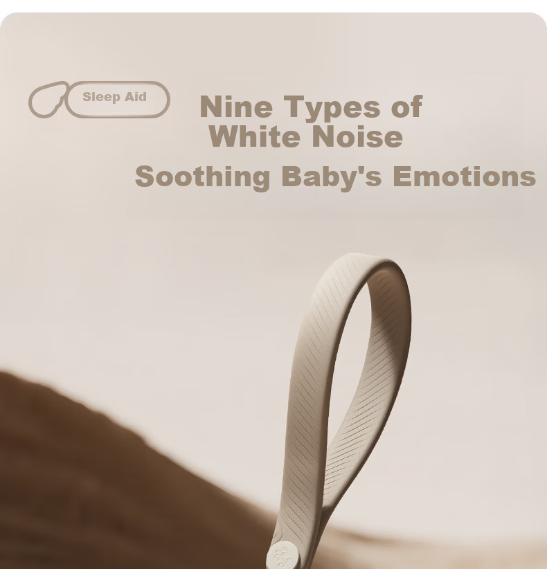 EVOCELER UK Baby Soothing Sleep Device 0-6 Months Portable White Noise Machine Sleep Aid Music Sleeper 4