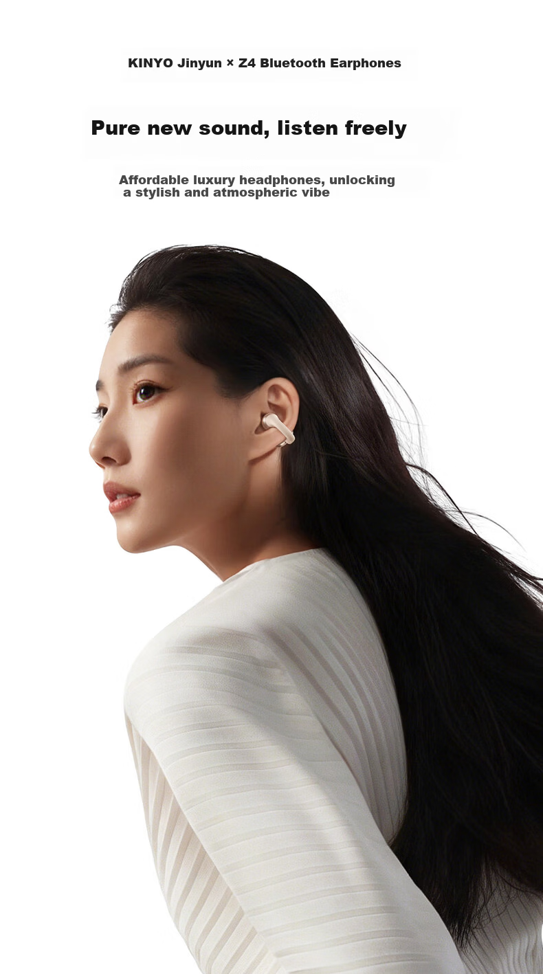 Jinyun [2026 Latest Model | World's No.1 Sales] Bluetooth Clip-On Wireless Open-Ear Bone Conduction Earphones for Running and Cycling with Ultra-Long Battery Life 2