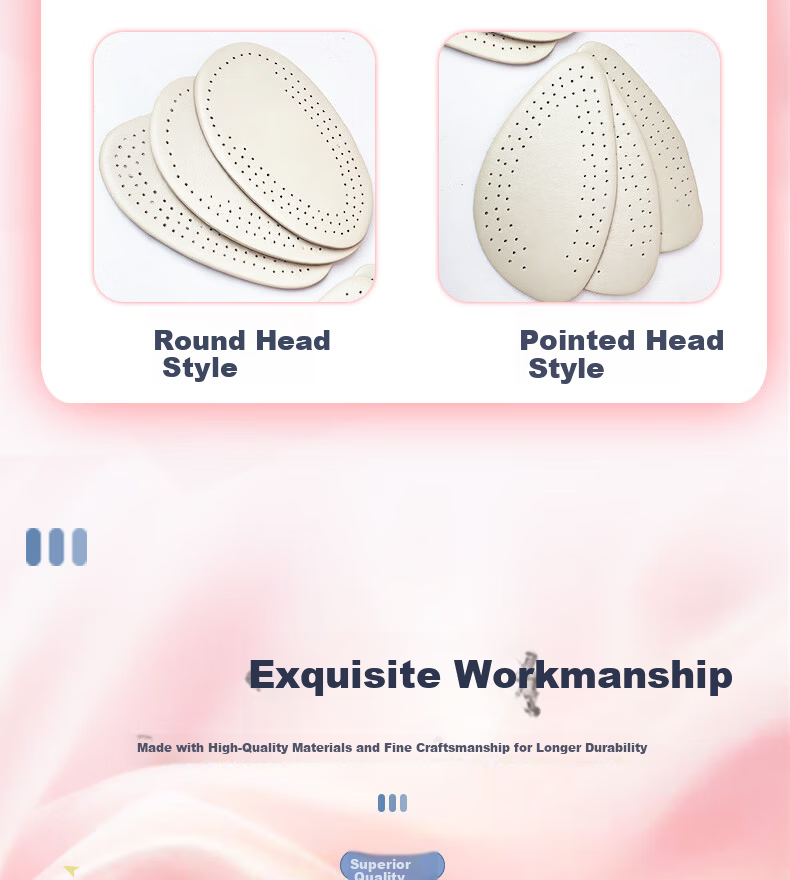 Huabaochi Cowhide Forefoot Insole Half Pad High Heel Leather Shoes Foot Pad Half Size Genuine Leather Half Insoles Women Shock Absorption Anti-Friction 6