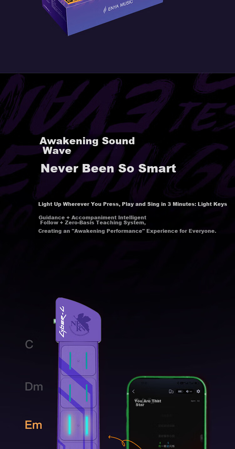 Enya [Price Protection 618] Enya CyberG Acoustic Guitar, Auto-Tune, Smart Beginner's Guitar, Jointly Produced with Zhou Meng 3