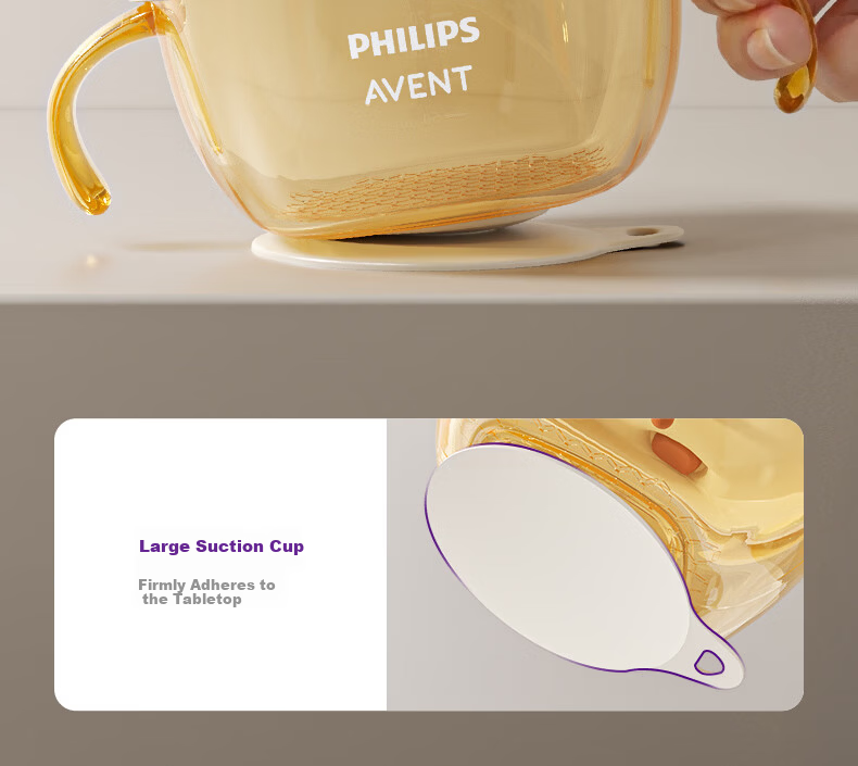 AVENT Philips Avent PPSU Baby Food Bowl Straw Bowl for Soup and Porridge Children's Rice Cereal Bowl Kids Lunch Box 18