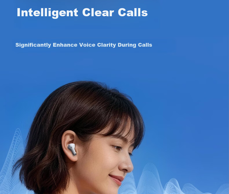 Deli True Wireless Bluetooth Earbuds Semi-In-Ear Earphones Charging Music Sports Gaming Headphones Gift Bluetooth 6.0 Type-C Compatible with Apple Xiaomi Phones White 13
