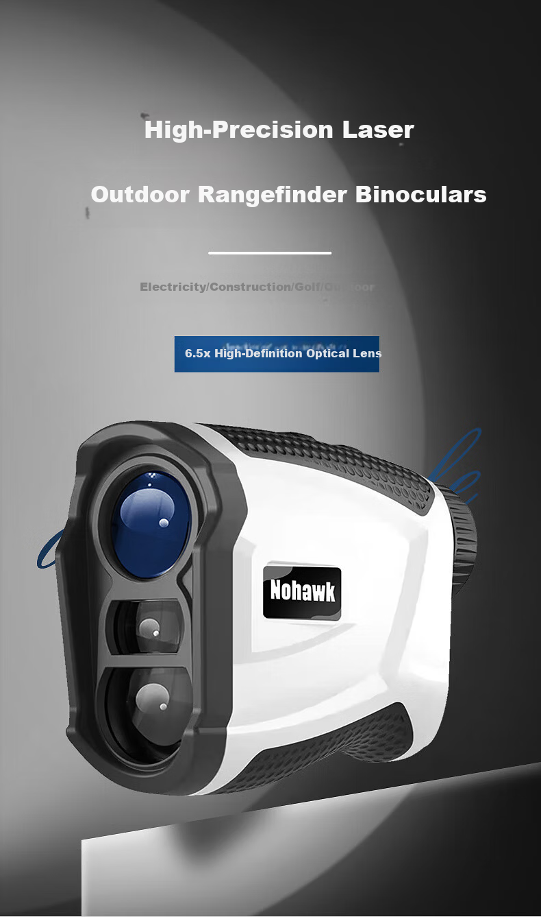 Nohawk Laser Rangefinder Telescope Golf Distance Measurer 600M Range/Angle/Height/Speed + Golf 1