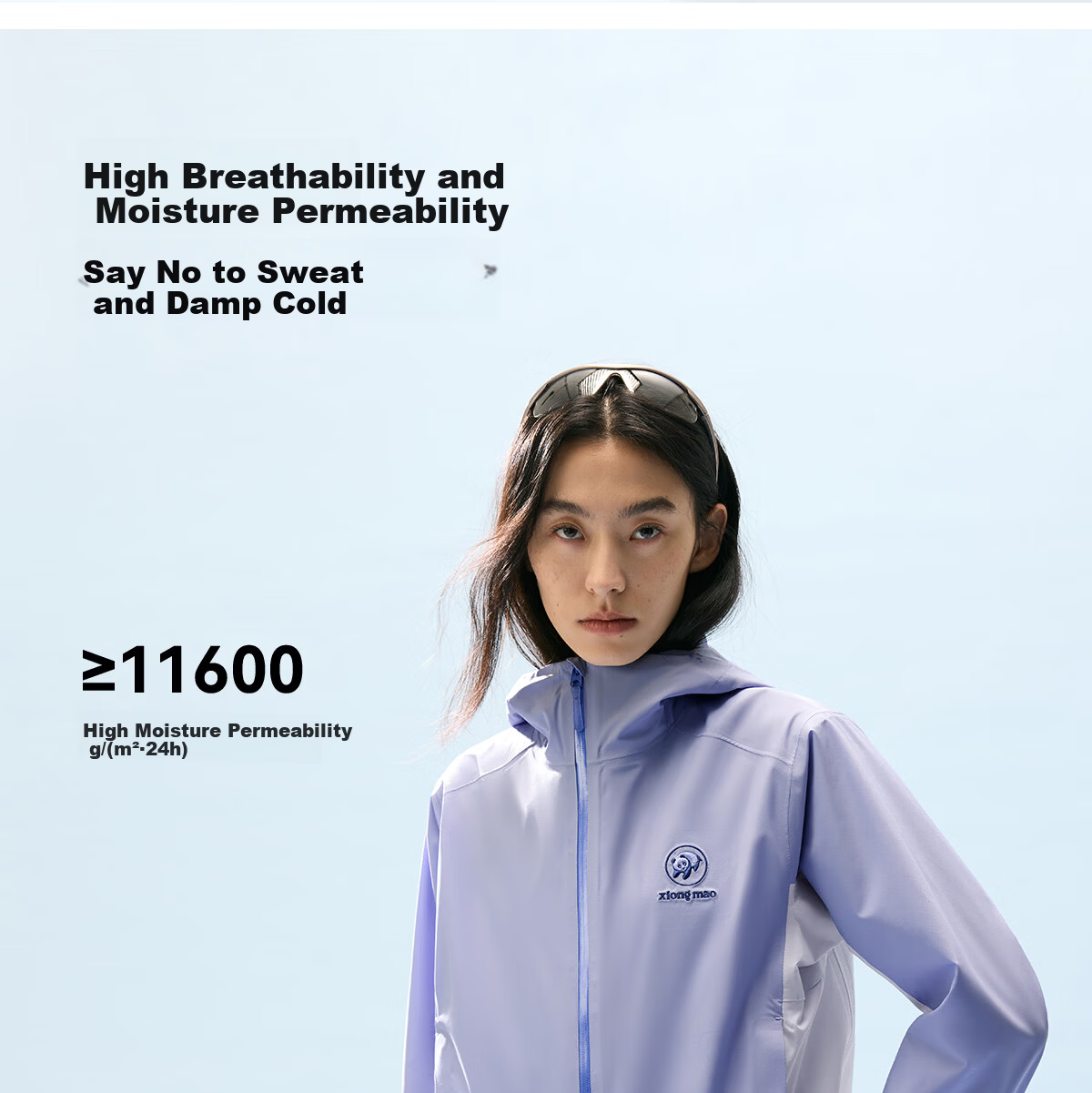 Panda Women's Lightweight Windproof Waterproof Breathable Outdoor Hiking Mountaineering Jacket 2026 Spring Summer B059 9