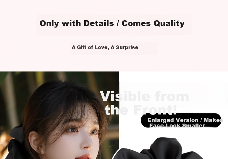 Meiyanji Large Intestine Hair Tie for Women High Elasticity Ponytail Holder Premium Hair Rope Zhao Lusi Style 8