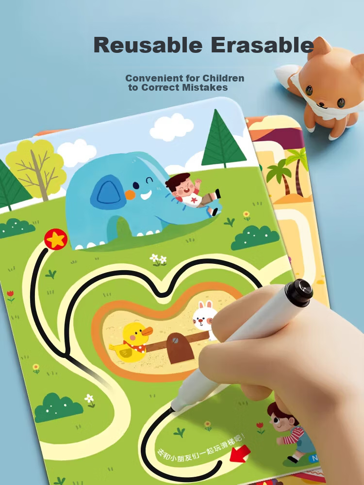 Yijimei Children's Maze Training Book Focus Training 3-6 Years Old Educational Preschool Thinking Training Toy Gift 4