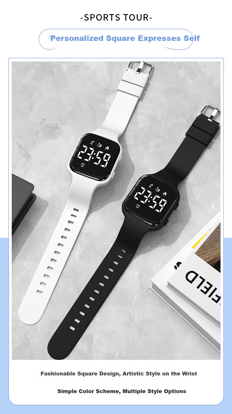 Koshi Junior Student Boys Sports Waterproof Vibration Alarm Wristwatch Children's Electronic Watch for Boys 13