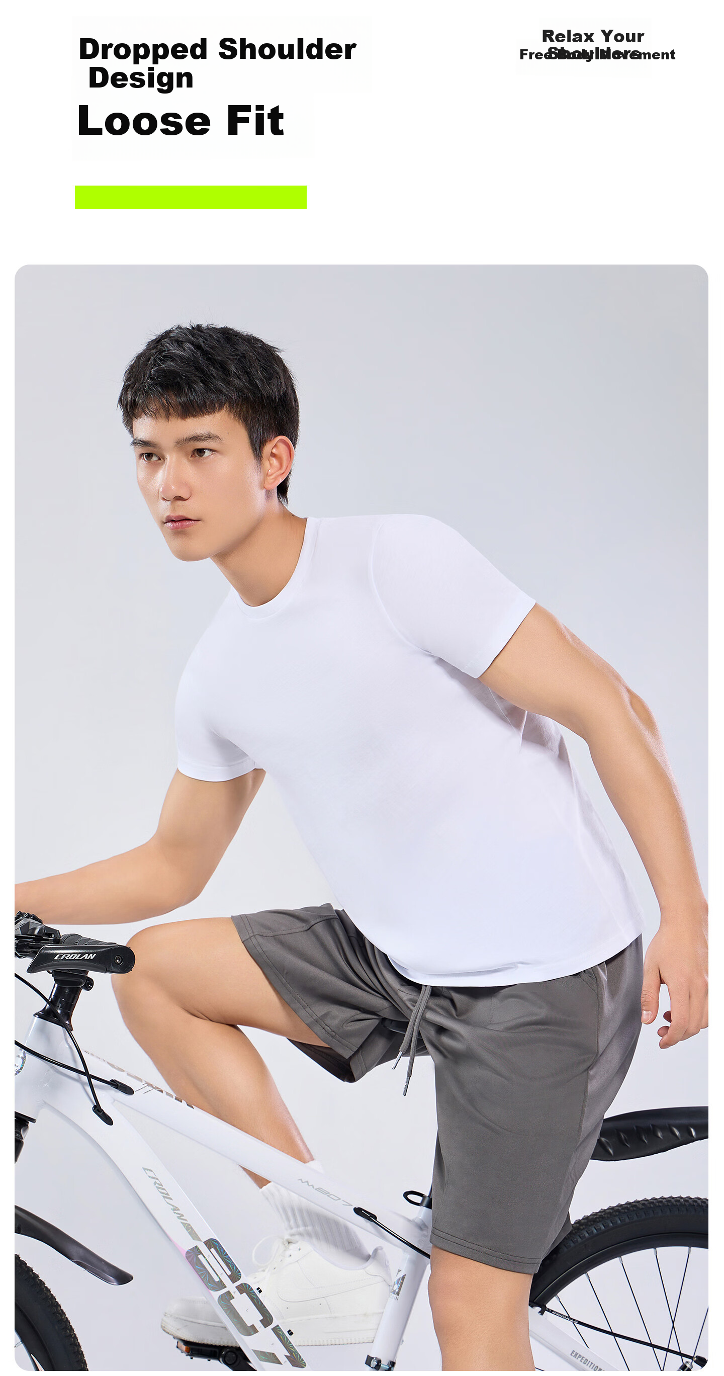 Youkeshu Men's Short Sleeve Summer Pure Cotton Slim Fit Tank Top All Cotton Sweatshirt Sports Fitness Sweat-Absorbing T-Shirt 8