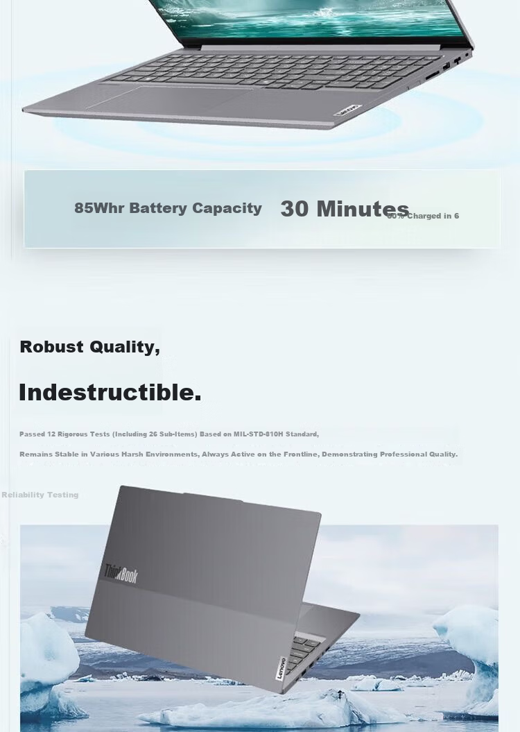 Lenovo ThinkBook 16+ Core i7 High-Performance Lightweight Business Gaming Laptop UItra5-225H 32GB RAM 1TB SSD 3.2K Display 12
