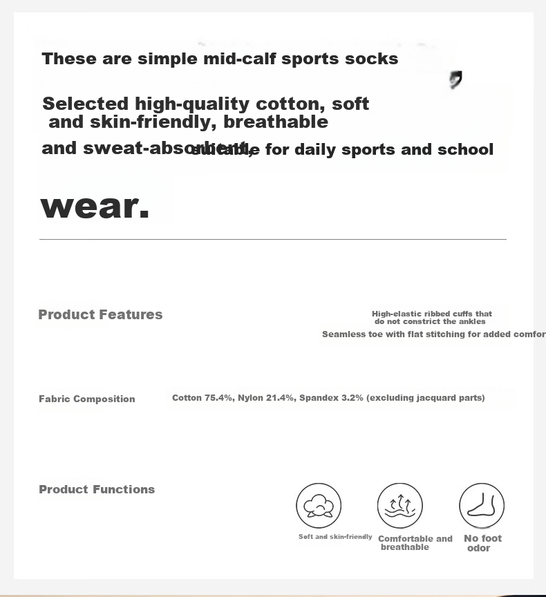 DR·KONG Kids Comfortable Casual Colorful Socks (2 Pairs, Set) Spring and Autumn A00A1005 Colorful 1