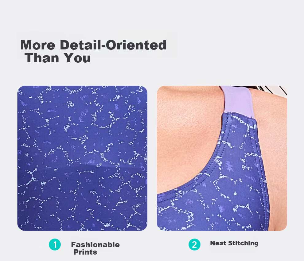 ZOKE Women's One-Piece Triangle Racing Swimsuit Slim Fit No Water Pocket 126301138 Dark Purple Leopard Print M 6