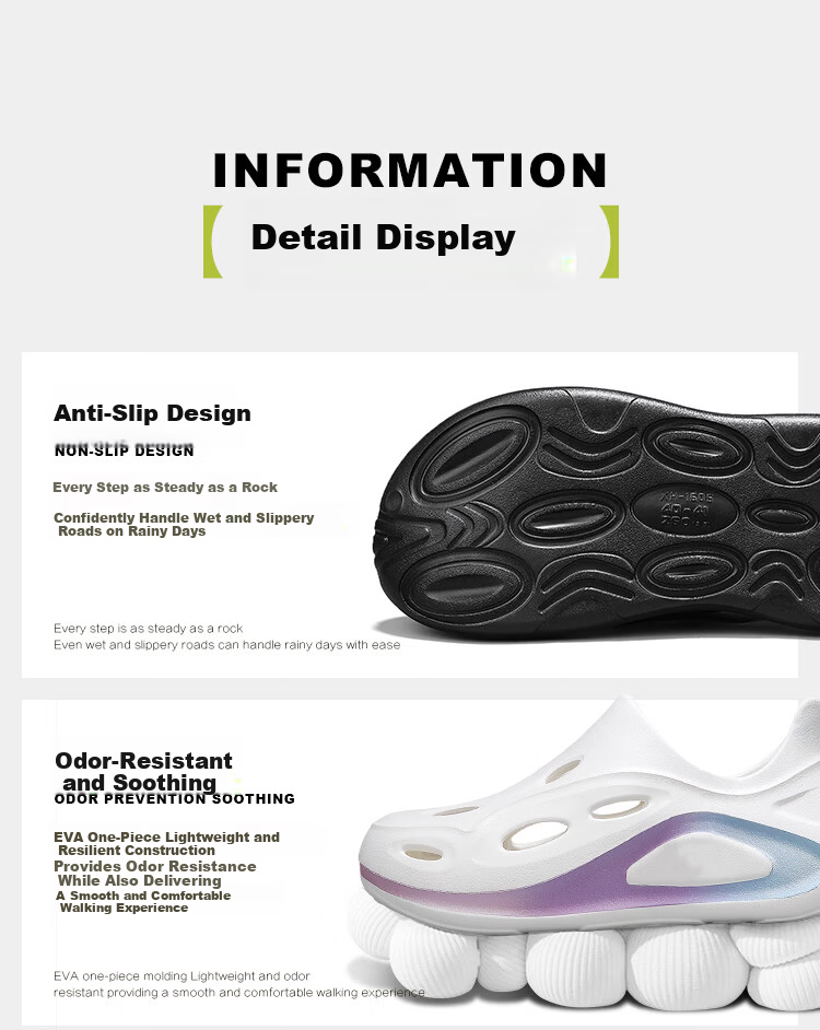 Jingzhenlianggong Hollow Out Sandals Senma Style Outdoor Non-Slip Water Shoes White Size 44-45 8
