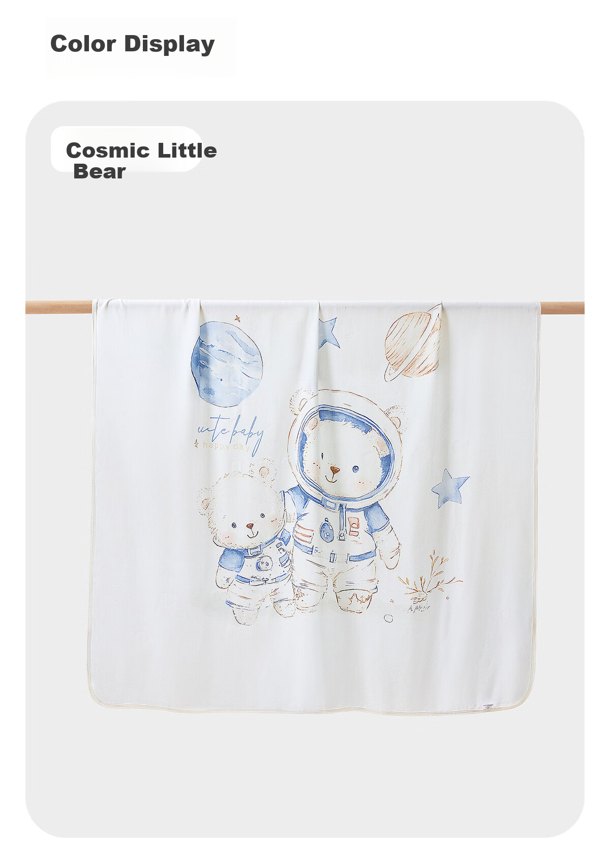 JOYNCLEON Baby Blanket Summer Ice Silk Quilt Newborn Toddler Kindergarten Air Conditioning Cooling Blanket Bear Jyp199522 18