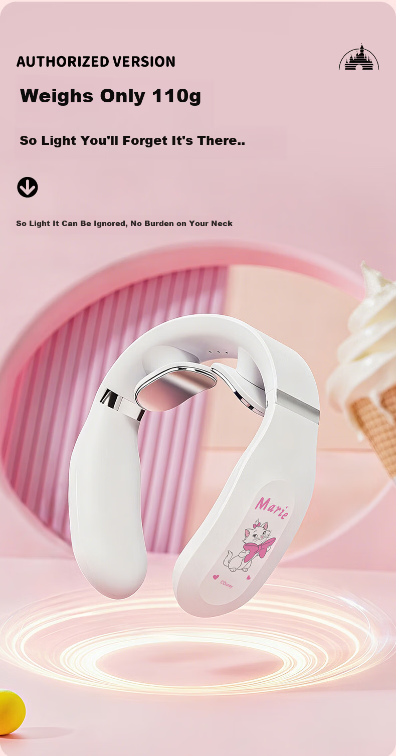 Disney Marie Cat Cervical Massager Neck and Shoulder Massager Neck Care Device Gift for Girls Children's Day Graduation Birthday Practical Gift 26