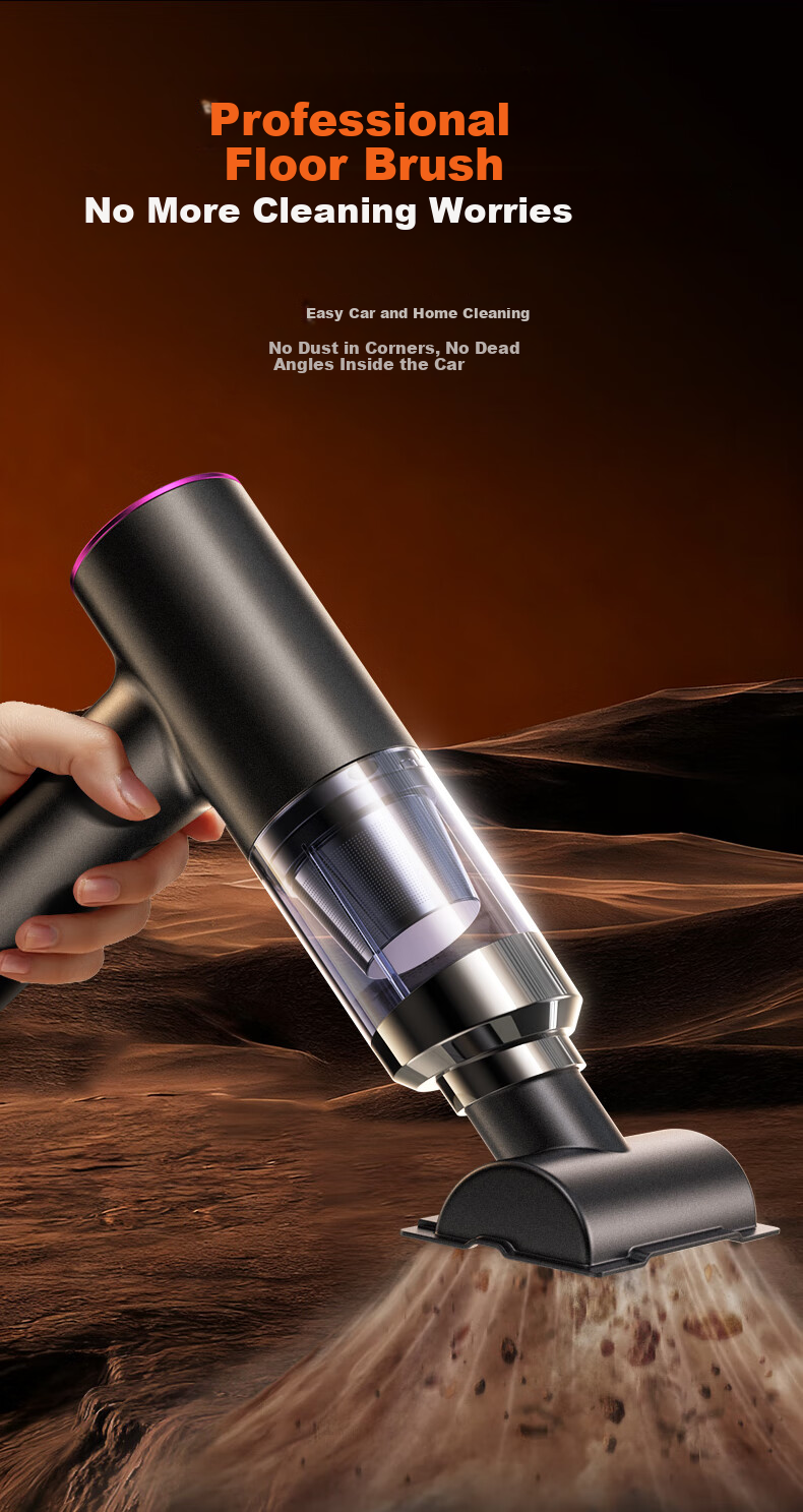 LINGCHEN Handheld Car Vacuum Cleaner Wireless High Suction Portable Mini Car and Home Dust Remover Desktop Computer Cleaner 2-in-1 Blower and Vacuum 6