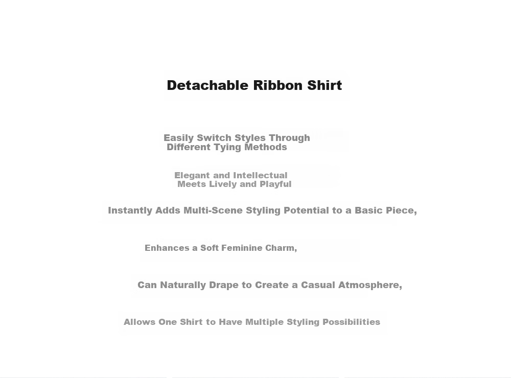 Miss Bird Anti-Wrinkle Stain-Resistant Long Sleeve Ribbon Shirt Women's Workplace Commuting Premium Formal Interview Top 4