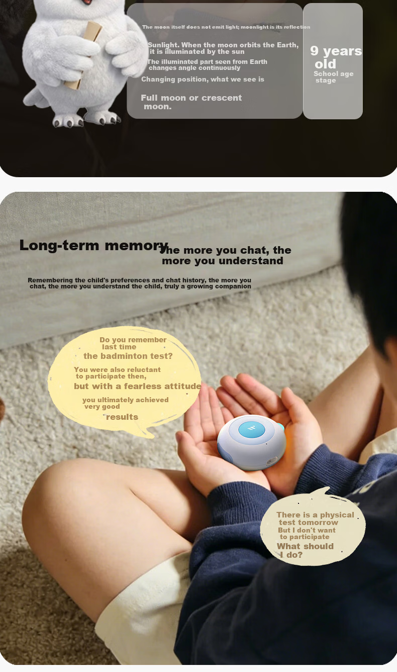 Pure Portable AI Smart Chat Robot Doubao Children's AI Toy Q&A Story Machine Birthday Gift for Boys and Girls 8