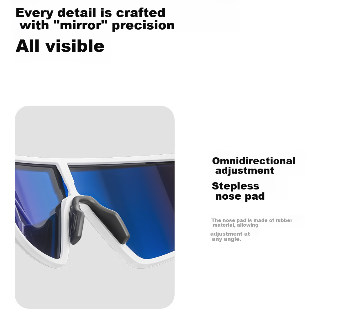 SCVCN Cycling Sunglasses Unisex Outdoor Sports Polarized Windproof Anti-Fog Day and Night Use 12