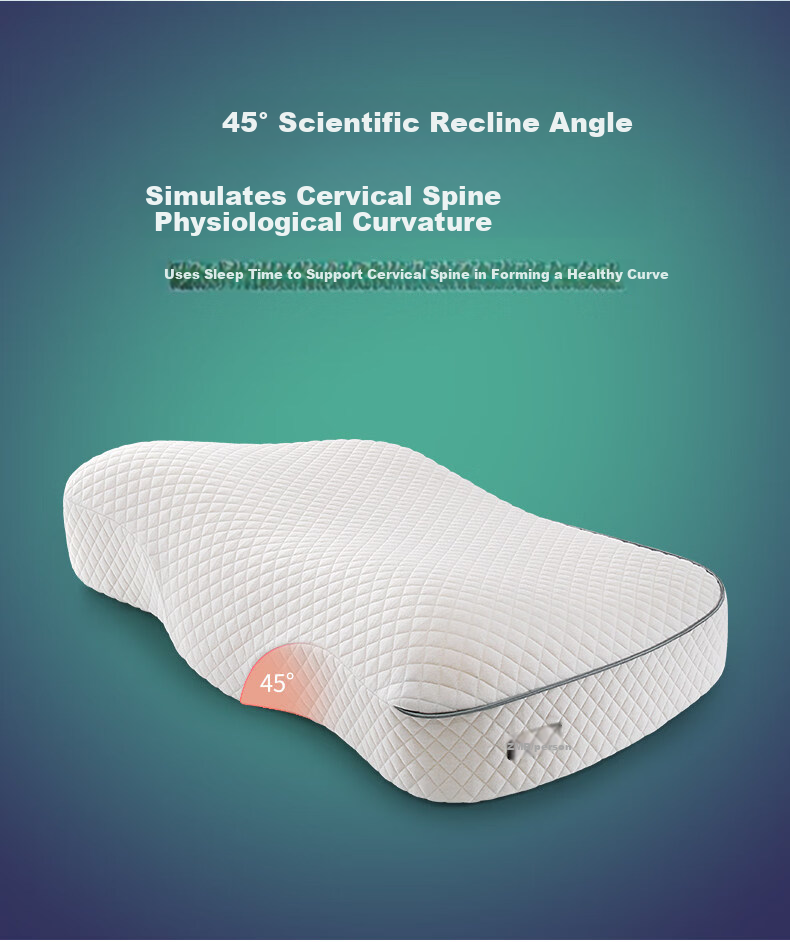J.Sir Student Pillow for Ages 6-12, Spine Protection, Class A, Children's and Youth Dormitory Cervical Pillow, All-Season Universal 10