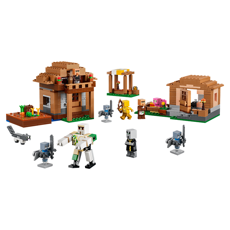 LEGO Minecraft 21596 Evoker Village Raid Kids Boys Girls Toy Birthday Gift Display Set