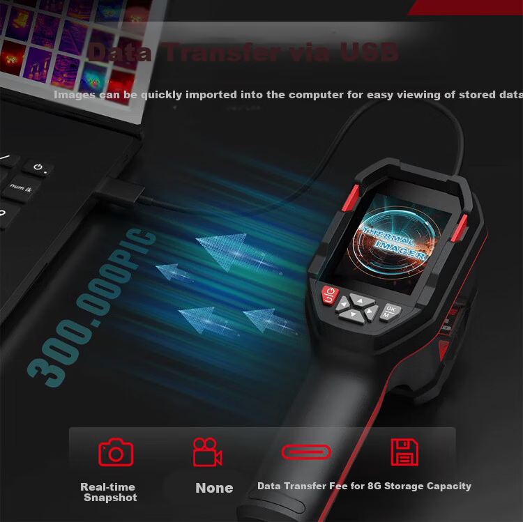 HABOTEST Huabo Mobile Thermal Imager Infrared Thermal Detection Temperature Measurement Outdoor Handheld Thermal Imager HT821A 7